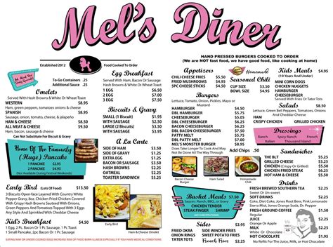 Mel's Diner Menu Best Sale | cityofclovis.org