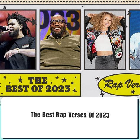 The Best Rap Verses Of 2023 - News