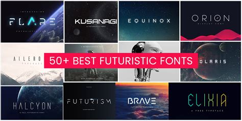 50+ Amazing Futuristic Fonts To Help Your Designs Stand Out