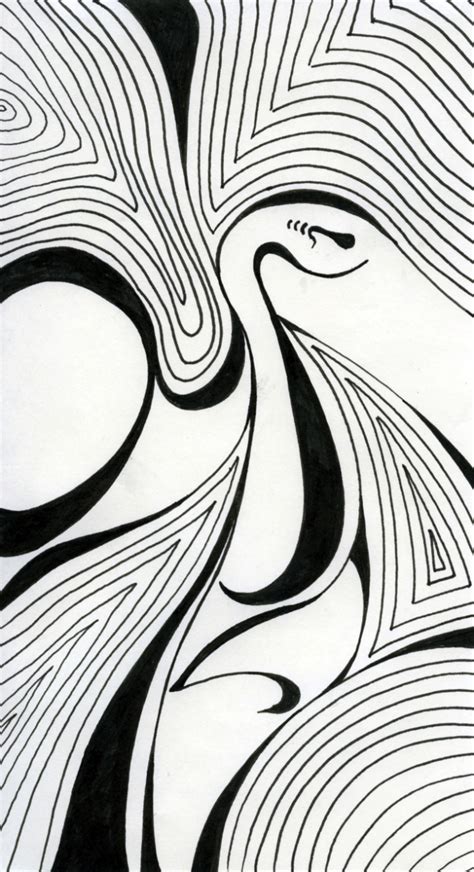 Curved Line Drawing at PaintingValley.com | Explore collection of ...