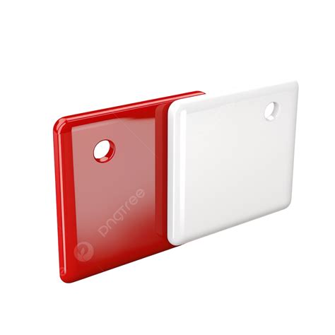 Glossy Red And White Discount Box Tag Any Position 3d Render Element, Promotion, Discount, Sale ...