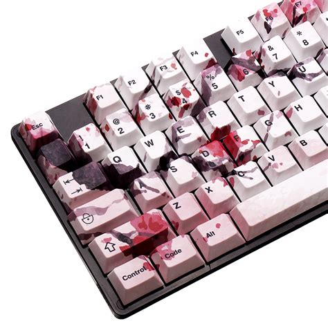 126 Key PBT Five-sided Cherry Blossom Filco Keycap Set for Mechanical Keyboard – Alexnld.com