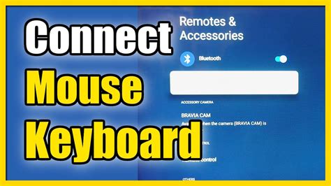 How to Connect Keyboard & Mouse to Sony TV Google TV (Bluetooth) - YouTube