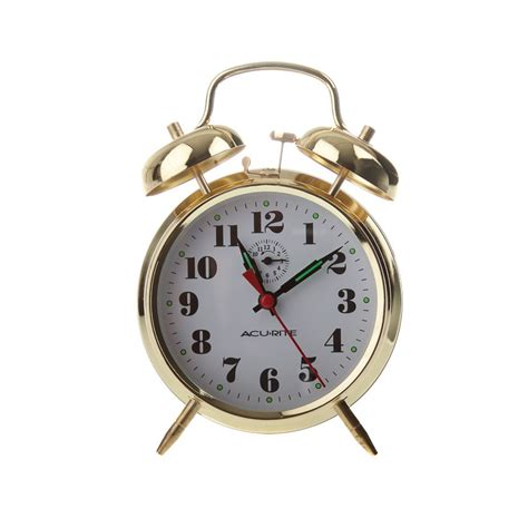 Vintage Metal Twin Bell Alarm Clock - Clocks | AcuRite Weather