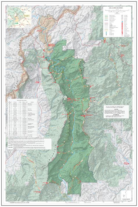 Linville Gorge Trail Map - Sibyl Fanechka