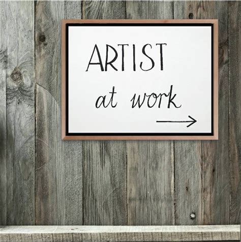 Artist at Work Sign Art Studio Sign Printable Door Signs for - Etsy