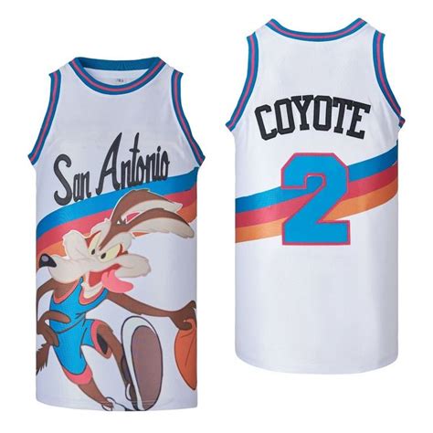 San Antonio Spurs X Looney Tunes Wile E. Coyote #2 White Basketball Jersey - Jersey NBA / XL ...