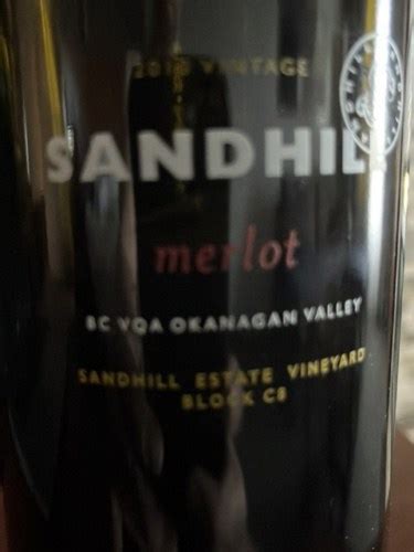 Sandhill Sandhill Estate Vineyard Block C8 Merlot | Vivino US