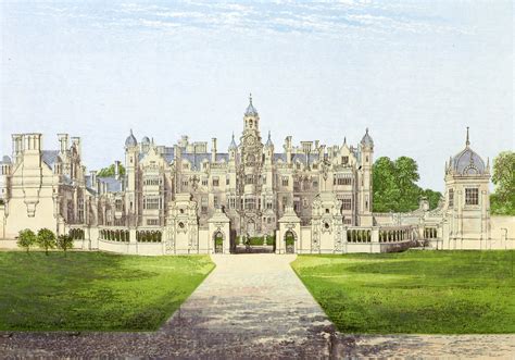 Harlaxton Manor - Picturesque Views of Seats of Great Britain and Ireland