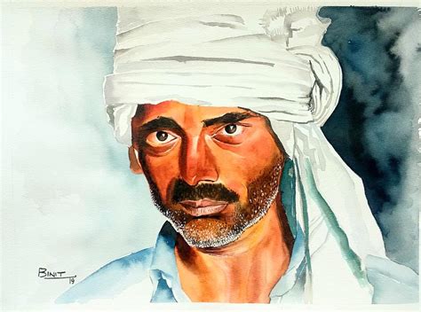 Indian farmer Painting by Binit Agarwal - Fine Art America