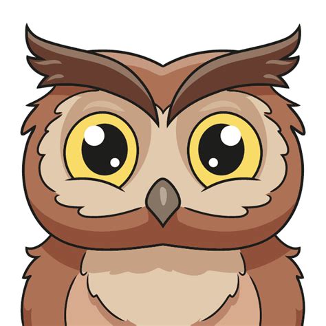 How to Draw an Owl Face - Really Easy Drawing Tutorial