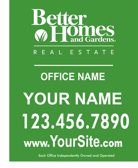Better Homes & Garden - Signs-Banners- Custom Design Online | 939 Sign