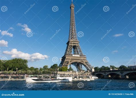 Landmark of France, Eiffel Tower. Editorial Image - Image of command ...