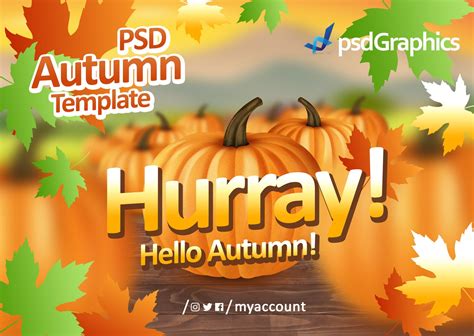 Autumn flyer PSD template | PSDGraphics
