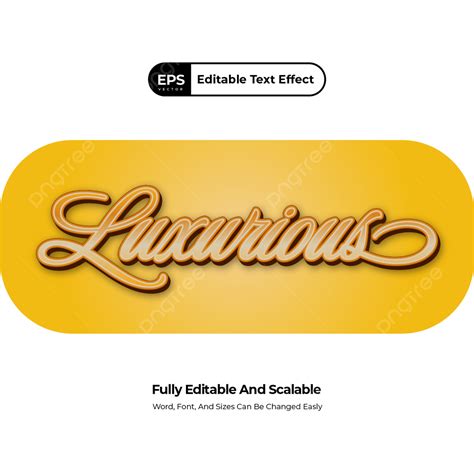 Edit Text Luxury Vector Hd PNG Images, Editable Text Effect Luxurious, Editable, Text Effect ...