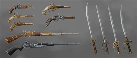 ArtStation - Some pirate weapons