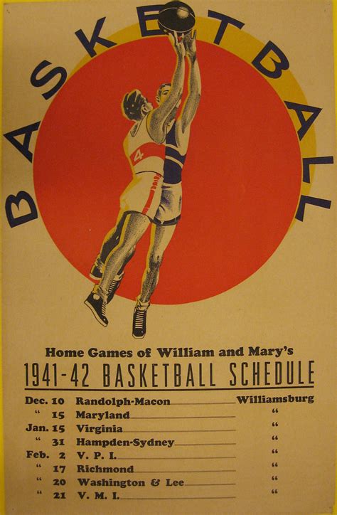 Basketball, 1941-1942 | Men's basketball schedule, 1941-1942… | Flickr