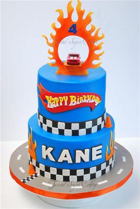 Hot Wheels theme birthday cake | Cakes | Pinterest