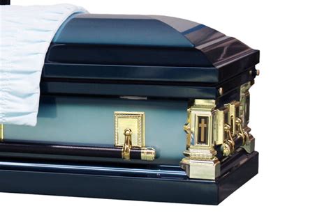 Blue Casket - Dark & Light Blue Casket - Trusted Caskets