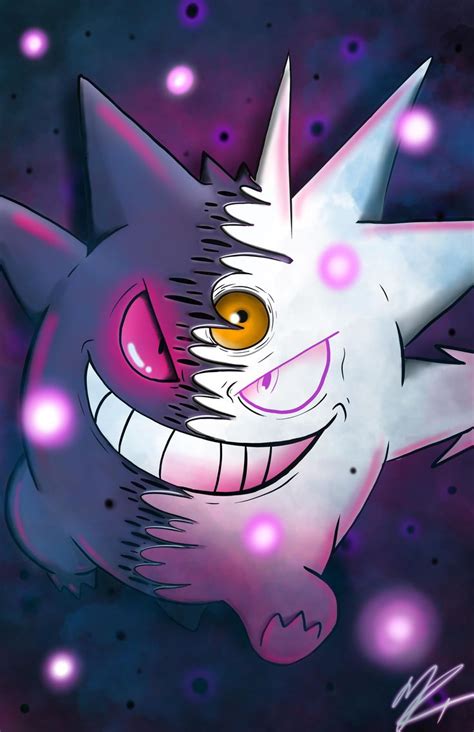 I recently practiced drawing Gengar from reference. I decided to try ...