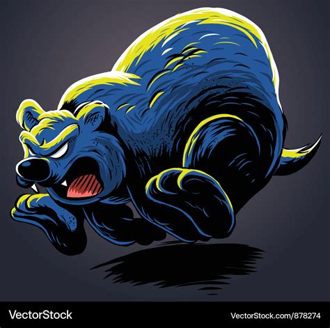 Angry bear Royalty Free Vector Image - VectorStock