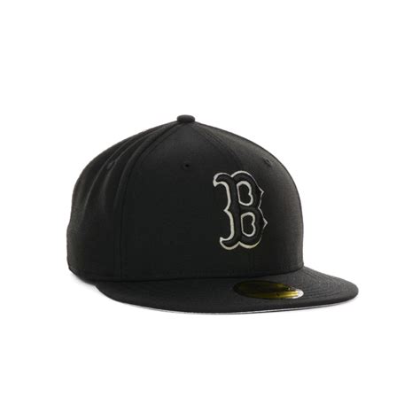 New era Boston Red Sox Mlb Black On Color 59fifty Cap in Black for Men ...