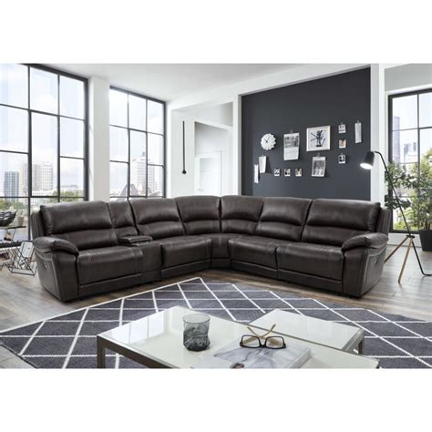 6 PC Power Reclining Sectional 8532-6PCSECT by Man Wah (USA), Inc. at China Towne Furniture ...