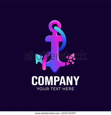 Anchor Logo Colorful Gradient Style Stock Vector (Royalty Free) 2141712297 | Shutterstock