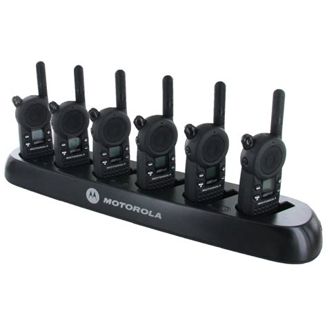 Motorola CLS 1110 Radio Six Pack + Multi-Charger