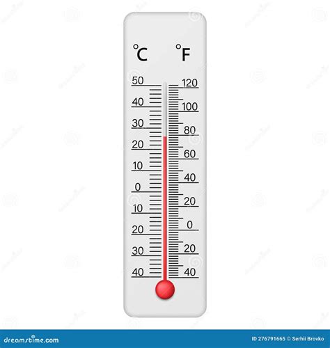 Thermometer Fahrenheit Celsius In Forest Shows Lowering Temperature. The Concept Of Global ...