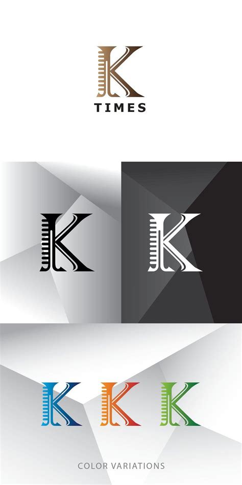 Big Capital K Letter Logo Template