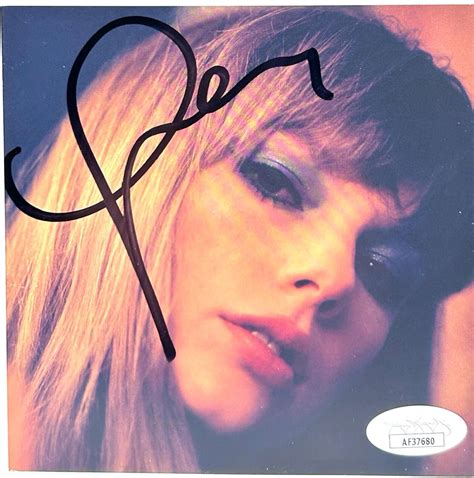 TAYLOR SWIFT Signed Autograph CD Insert "Midnights" Mahogany CD JSA | Autographia