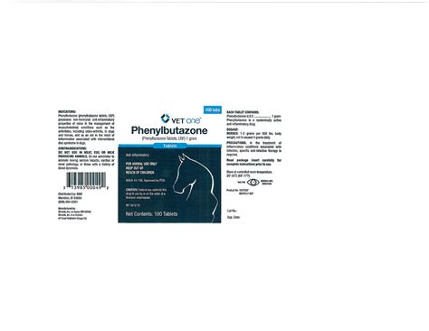 Phenylbutazone - Vet One: Veterinary Package Insert