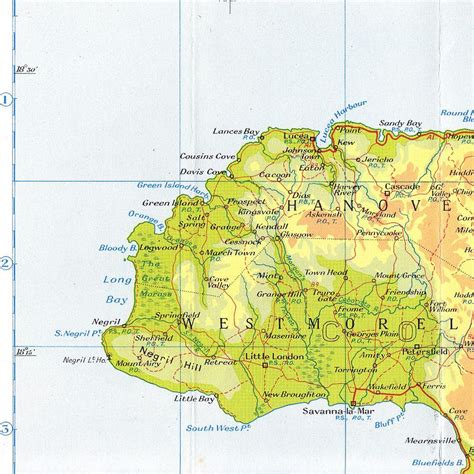 Tourist Map Of Negril Jamaica