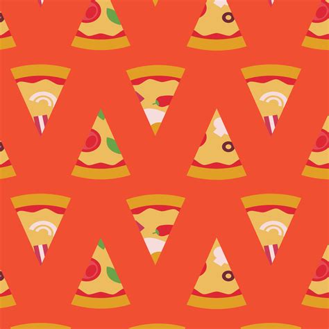 Pizza Slices Pattern 12259437 Vector Art at Vecteezy