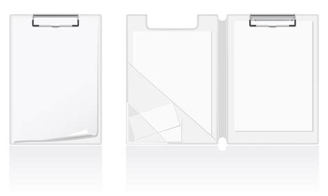 set of white blank folder vector illustration 510343 Vector Art at Vecteezy