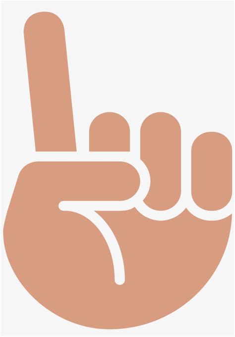 Hand Pointing Up Png - Peace Sign Emoji Vector - 1500x1500 PNG Download - PNGkit