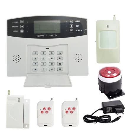 99 wireless and 4 wire zones GSM Alarm System Home Security Alarm 433Mhz Burglar Alarm Anti ...