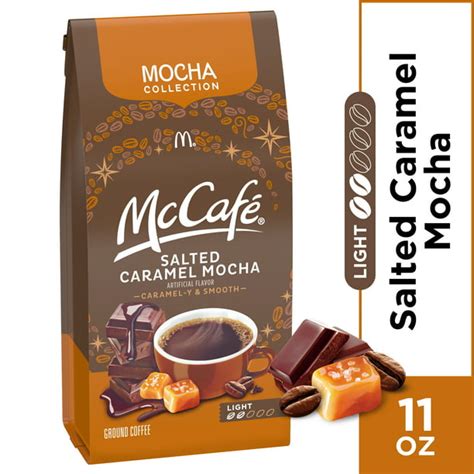 McCafe Mocha Magic Salted Caramel Mocha Ground Coffee, 11 oz Bag ...