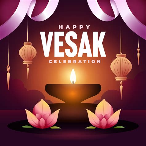 Vesak day illustration for social media post design template 26621932 Vector Art at Vecteezy