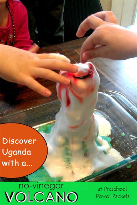 No-Vinegar Volcano Science Experiment | Preschool Powol Packets