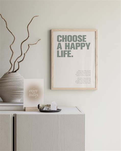 Choose a Happy Life Poster