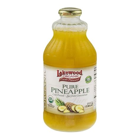 Lakewood Juice, Organic, Pure Pineapple (32 fl oz) - Instacart