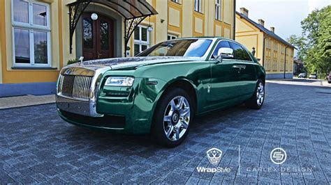 Rolls-Royce Phantom - Green Chrome wrap | WrapStyle