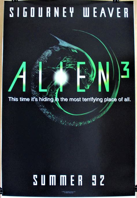 ALIEN 3 1992 Original Rolled 27 X 40 Advance Movie Poster - Etsy UK