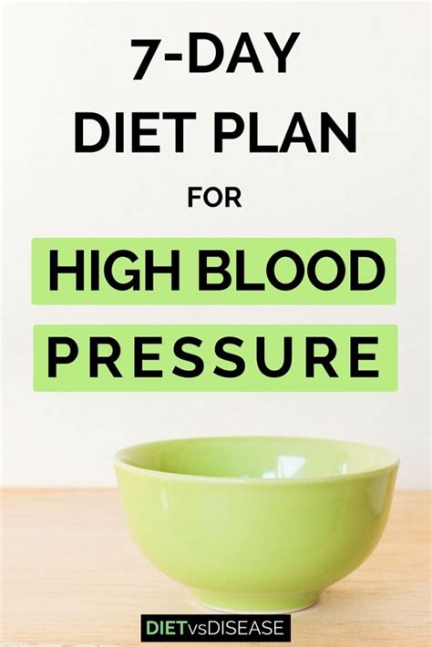 7-Day Diet Plan For High Blood Pressure (Dietitian-Made)