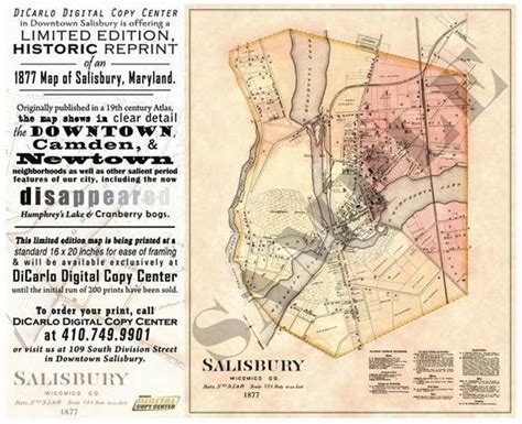 Salisbury News: 1877 Map Of Salisbury, Maryland