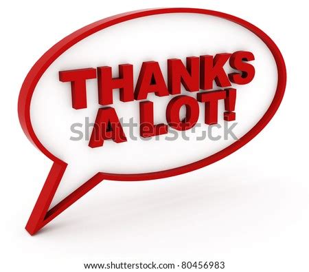 Thanks A Lot! Stock Photo 80456983 : Shutterstock