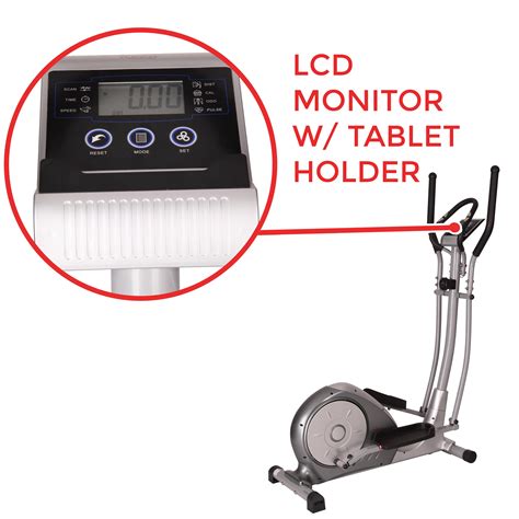 Amazon.com : Magnetic Elliptical Trainer Adjustable Resistance, Hand Pulse Sensors Sunny Health ...