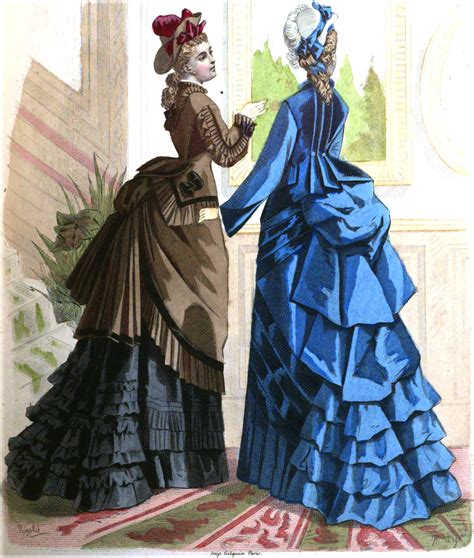 19th Century Historical Tidbits: 1875 Ladies Dresses